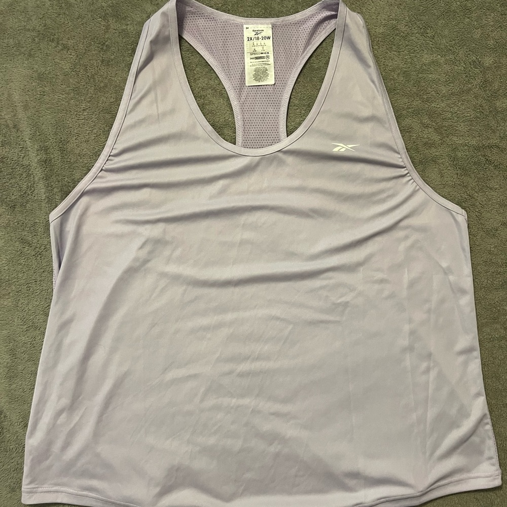 Reebok Lavender Racerback Women’s Tank 2X
